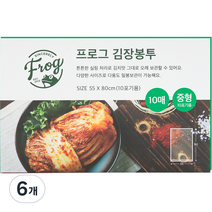 프로그 김장봉투 중형 10포기용 10매, 6개, 중형(약10포기)