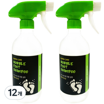 슈퍼케어 버블 풋삼푸 레몬민트향, 500ml, 12개