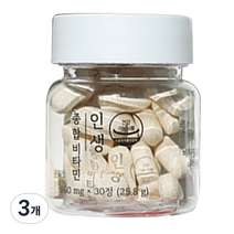 인생 종합비타민 1개월팩 25.8g, 30정, 3개