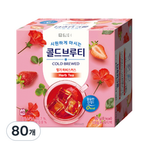 담터 콜드브루티 딸기 히비스커스, 1.5g, 80개