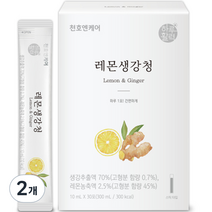 천호엔케어 하루활력 레몬생강청 30포, 300ml, 2개