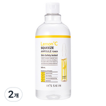 잇츠스킨 레몬C 스퀴즈 앰플 토너, 500ml, 2개