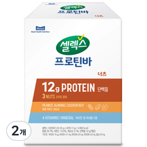 셀렉스 프로틴바 너츠 20p, 1000g, 2개