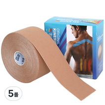 나사라 슈퍼텍스 키네시올로지테이프 5cm x 11m 대용량, 1개입, 5개