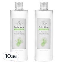 비타할로 데일리 뉴 제주 그린티 클렌징워터, 500ml, 10개입