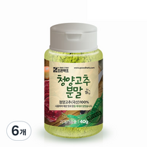조은약초 100% 청양고추 가루, 40g, 6개