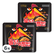 이지밥 참미푸드 불닭비빔밥, 100g, 6개
