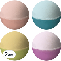 플루 러브 나잇 솔트 버블 배쓰밤 대용량 200g x 4종 세트, 2세트