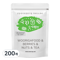 우리가스토리 생강 대추 배차 티백, 1g, 200개, 2개, 100개입