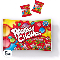 레인보우 츄스 츄잉캔디 150p, 5개, 600g