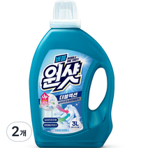 슈가버블 버블원샷 세탁세제 더블액션 실내건조, 3L, 2개