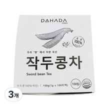 다하다 작두콩차, 100g, 3개, 3개