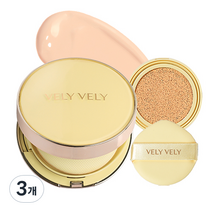 블리블리 아우라 꿀광 쿠션 파운데이션 15g + 리필 15g, 21호 라이트, 3세트
