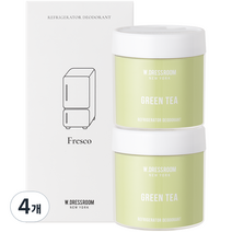 더블유드레스룸 냉장고 탈취제 그린티 본품, 120g, 4개