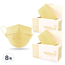 지금마스크 3중 셀프케어 일회용 마스크 대형, 50개입, 8개, 바닐라 베이지