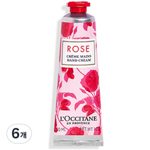 록시땅 로즈 핸드 크림, 6개, 30ml