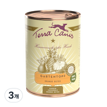 테라카니스 오렌지 디톡스 강아지 습식사료, 과일/야채, 3개, 400g