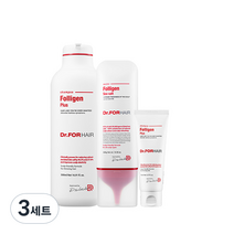 닥터포헤어 폴리젠 플러스 샴푸 500ml + 70ml + 씨솔트 스케일러 300g 세트, 3세트