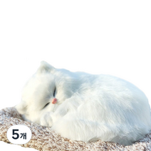 미니형 숯먹는 고양이 차량용 탈취용품 화이트양이, 1개입, 5개