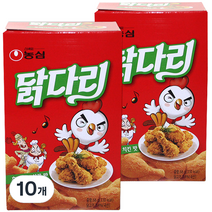 농심 닭다리 후라이드 치킨맛, 66g, 10개입
