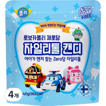 로보카폴리 제로당 자일리톨 캔디 40g, 4개