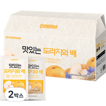 황토농원 맛있는 도라지와 배즙, 2박스, 100ml