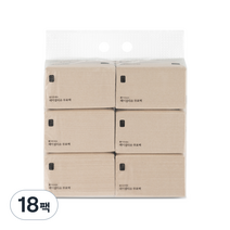 생활공작소 페이셜 티슈, 250매, 18팩