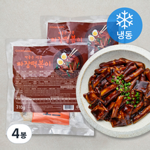 쿡생 딱좋은 1인분 짜장떡볶이 (냉동), 4봉, 310g