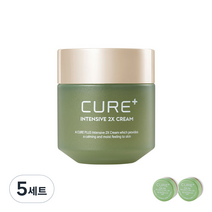 김정문알로에 큐어 인텐시브 2x 크림 50g + 2종 체험키트, 5세트