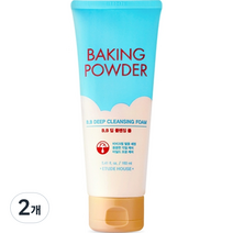 에뛰드 베이킹파우더 B.B딥 클렌징폼, 160ml, 2개