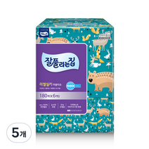 잘풀리는집 리얼 실키 미용티슈 2겹, 6개입, 5개