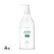 라라폴리 제주 프레쉬 알로에 베라 수딩젤 100%, 300ml, 4개
