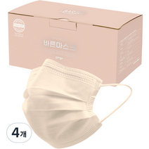 고르고 바른 일회용 덴탈 마스크 성인용 L, 50개입, 4개, 뉴트럴베이지