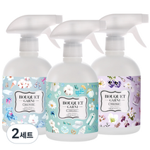 부케가르니 섬유탈취제 소프트코튼 500ml + 베이비파우더 500ml + 화이트머스크 500ml 본품 세트, 2세트