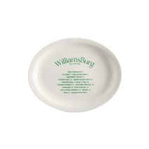 NYWIBG 레터링 도자기 타원 접시, 그린, 1개