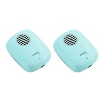 우아쥬르 UVC LED 휴대용 건조 칫솔살균기 2p, STB-021, 오팔 민트