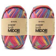 니뜨 미도리 뜨개실 40g, 51 레인보우, 2개