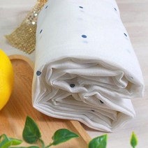 60수 거즈 나염 패브릭원단, 도트