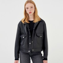 레이디볼륨 여성용 LV 328 LEATHER TWO POCKET TRUCKER