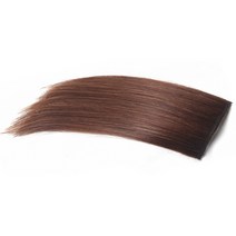 하이유니 인모 헤어뽕 똑딱이 붙임머리 피스 8 x 20 cm, 라이트브라운, 1개