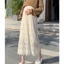 임부 레이스 스커트