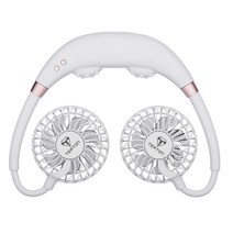 테르톤 듀얼 LED 목 마사지 휴대용선풍기, 혼합색상, ERC-631