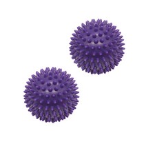 나야스타일 7cm 고슴도치 마사지볼, 퍼플, 2개