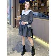 셔링넥 임산부 원피스