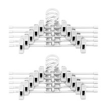 생활공식 논슬립 고급형 바지걸이, 10개, 화이트