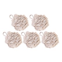 페르노엘 촘촘하고 부드러운 걸이형 버블 샤워볼, 브라운, 5개, 1개입