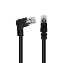 넥스트링크 UTP CAT.6 랜케이블 인터넷 랜선 왼쪽 꺾임 1M, NL-UL28, 1개