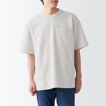 무인양품 남성용 MUJI 이중 편직 빅 티셔츠 ABA19ZZZ