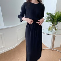 보리맘 주름 허리 끈 루즈핏 임부복 원피스 a421