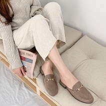 여성용 빈센 홀스빗 스웨이드 블로퍼 3cm